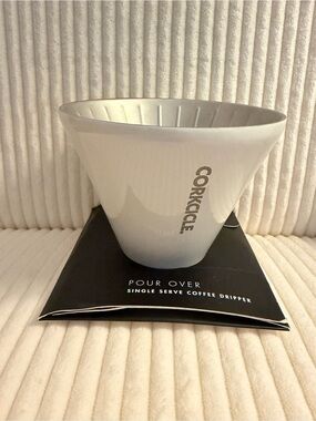 Corkcicle White Pour-Over Coffee Dripper